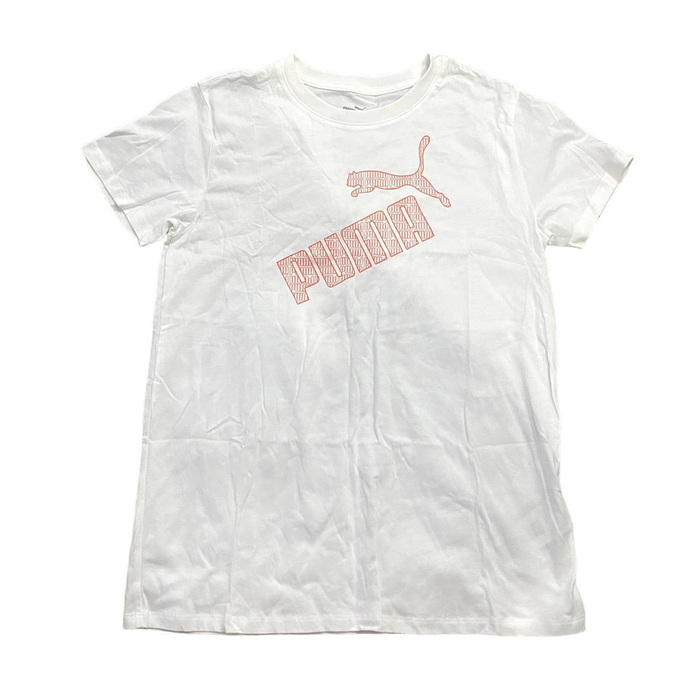 Puma Imprint Logo T-shirt in White, Size S​​​​​​​